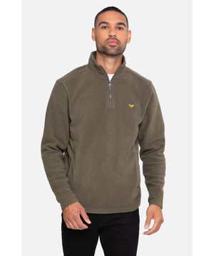 Stay warm and comfortable with this men's quarter zip fleece jumper, designed for both everyday wear and outdoor adventures. Its soft fleece material traps heat while allowing breathability, ensuring you stay cozy without overheating. Practical side pockets provide convenient storage.

28" Shoulder to Hem.