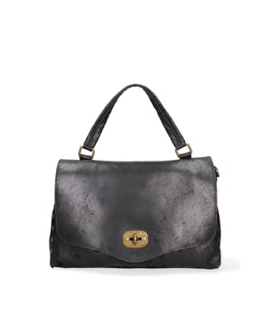 Damen Handtasche Made in Italy - Modell Silvana Prime - 100% Leder - 37.0 x 23.0 x 15.0 cm