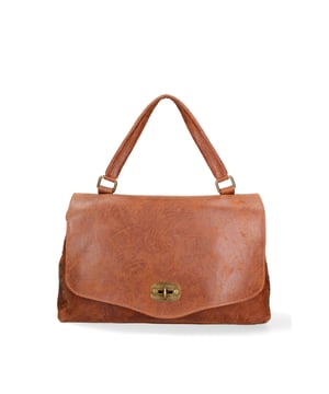 Bolso de mano mujer Hecho en Italia - Modelo Silvana Prime - 100% piel - 37.0 x 23.0 x 15.0 cm