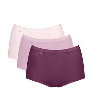 Sloggi Basic+ Maxi Brief. 3 Pack. Product is made of 95% Cotton, 5% Elastane and is machine washable.