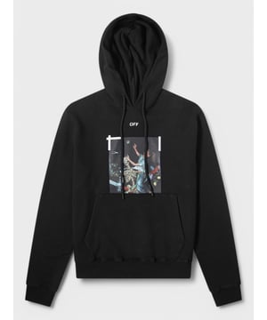 Let people know that the party’s about to go off in this luxe black hoody – Off-White’s that is. Its slim fit style is constructed in Portugal from a premium pure cotton ground for a sumptuous soft feel. Its skeletal graphic is rendered to look taped onto its chest, putting a high quality spin on low-fi style.

100% Cotton
Drawstring Hood
Ribbed Trims
Pouch Pocket
Printed Branding
Made in Portugal

 