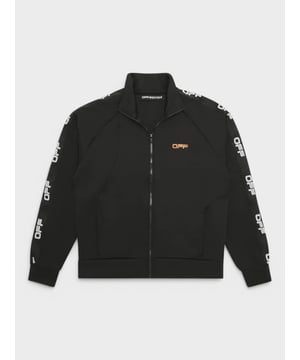 Active track jacket from Off-White featuring a casual silhouette, long sleeves, straight hem, front zipper closure, turtle neck, house logo stripe at the sleeves and an orange "OFF" logo at the chest. Pair it with the labels matching track pants and sneakers for a multi-purpose sporty fit.
Dimensions: Model is 6'1"/185cm and is wearing a size MComposition: nylonCare: Dry Clean Only