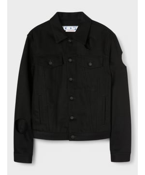 Slim fit denim jacket in faded black featuring meteor all over. Denim buttons closure. Flap pockets at chest and side pockets.Meteor labal at back waist.

outer: 100% Cotton
lining: 35% Cotton
lining: 65% Polyester