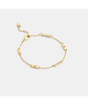 C Bar Chain Linear Bracelet, Adjustable 16cm–19cm (L)
