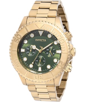 El Invicta 49215 tiene una caja de acero inoxidable de 47 millimetros con una esfera verde.
Esta modelo funciona con un movimiento de Cuarzo preciso.
Resistencia a la presión de aqua de 20 bares.
Este modelo es parte de la colección Invicta Pro Diver.

2 años de garantía Invicta.