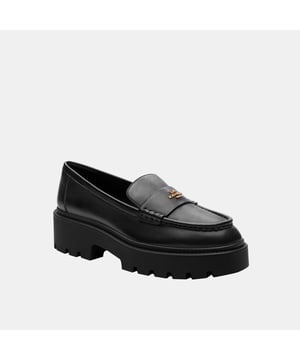 Lucy Lug Sole Leather Loafer