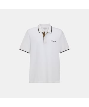 Signature Trim Polo, Model is 6'2" (188cm), chest 37" (94cm), waist 28" (71cm), hips 28" (71cm) and wears a size M,  Length: 72.00 cm