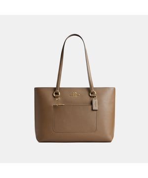 Station Tote in Crossgrain Leather, Inside zip, cell phone and multifunction pockets, Outside zip pocket,  Length: 35.00 cm,  Width: 13.00 cm,  Height: 26.00 cm
