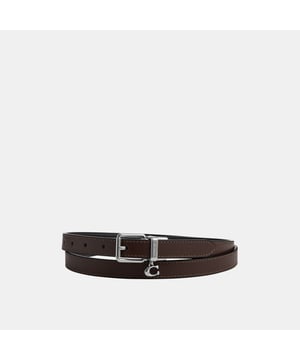 18mm Roller Buckle with Charm Cut to Size Reversible Belt in Smooth Leather, Reversible
Cut-to-size
Attached charm,  Width: 1.80 cm