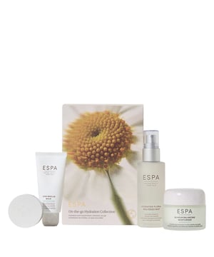 Discover the ultimate travel companion with the ESPA On-the-go Hydration Collection. Specially designed for women, this collection replenishes and soothes dehydrated skin while you are on the move. Enriched with calming Chamomile, it effectively locks in moisture to enhance your skin's natural barrier, leaving your complexion soft and refreshed anytime, anywhere. This convenient set includes the ESPA Skin Rescue Balm (30g), Hydrating Floral Spa-Fresh Mist (100ml), 24-Hour Balancing Moisturiser (55ml), and Pomelo Lip Balm (10g), perfect for your skincare routine.