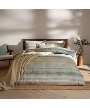 Transform your bedroom into a serene retreat with the Swift Duvet Cover Set. Crafted from 100% brushed cotton, this set offers an irresistibly soft touch that adds warmth and comfort to every sleep. Its double sided design features a blurred striped design in tranquil muted tones, for a relaxed and effortless look. Whether you’re curling up on a chilly evening or refreshing your space, this duvet cover effortlessly complements your style. Experience a deeper kind of comfort, night after night.