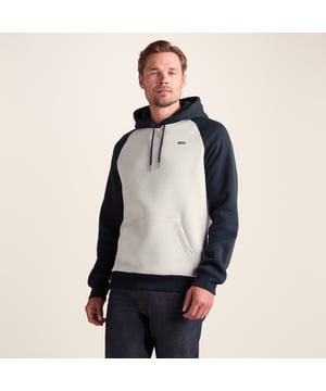 The Noston menâ€™s hoodie is comfort in a hooded sweatshirt, thanks to the super soft brushed-back fabric that feels like youâ€™re getting wrapped in a cosy hug. The colour-block design gives this menâ€™s hoody a stylish twist, and the raglan sleeves give you plenty of room to move. When a gust of wind cuts through your layers, yank the hood drawcords tight and enjoy your own little warm bubble. The big kangaroo pocket is great for keeping your hands toasty or storing your belongings. Ribbed cuffs and hem lock the heat into this menâ€™s hooded sweatshirt, while a discreet TOG24 logo on the chest adds that final touch of style. Whatever youâ€™re getting up to, the Noston menâ€™s hoody has you covered until spring finally decides to show its face again.