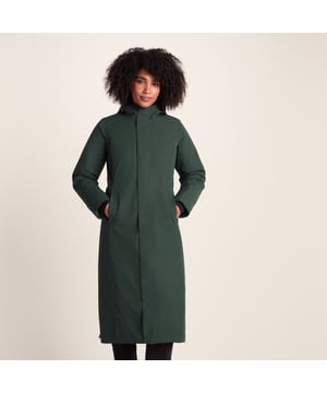 For those moments when a brisk morning walk turns suddenly into a "heavens have opened" downpour, you'll be grateful that youâ€™re wearing the Uma waterproof coat, which has been designed with the wiley weather in mind, perfectly sheilding you against the unpredictable British weather. This premium longline waterproof parka will keep you cosy and dry from the moment you leave your doorstep to the moment you get back, as thanks to the Uma's down insulation in the torso, it protects you where the chill bites hardest. The sleeves and hood of the Uma parka are insulated with high-performance synthetic fill so that your body can naturally regulate its heat - ensuring you remain comfortable no matter what Mother Nature is throwing at you! Plus, the fully taped seams and DWR water-repellent coating will keep every drop of rain out. The discreet inner toggle adjusters on the hood provide a customisable fit for added face protection, while a secure two-way zip ensures you can move freely. Thoughtfully designed with two lower zip pockets, an inner zip pocket, hem vents with concealed press studs, and stretchy inner cuffs, the Uma waterproof coat is the only way to stay dry and warm on those wet and windy days!