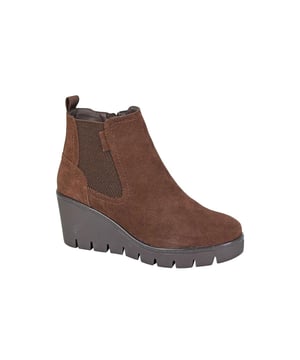 Step out in style and comfort with the Cipriata Amina Women's Wedge Ankle Boots. Featuring a soft suede leather upper, these boots offer a luxurious look and feel. Designed for easy wear, they include an inside zip closure complemented by flexible side gussets and a convenient heel pull tab. The durable TPR outsole ensures reliable traction and long-lasting wear, while subtle Cipriata branding adds a touch of elegance. Perfect for elevating your everyday outfits with a chic wedge heel twist.
- Suede leather upper
- Inside zip closure
- Side gussets
- Heel pull tab
- TPR Sole
- Durable outsole
- Cipriata branding