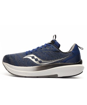 The Echelon 9 is built for runners who prioritize cushioning, space, and support. With a roomier fit from heel to toe and a thicker bed of soft PWRRUN foam, it delivers plush comfort without the extra weight. An updated design with increased toe spring and heel bevelling ensures a smoother, more efficient stride. The seamless, high thread mesh upper offers breathable structure, while the removable PU sockliner accommodates orthotics with ease. Made with recycled materials, the Echelon 9 is APMA-certified for promoting foot healthperfect for long -runs or everyday comfort.
 - Textile / synthetic mix upper
 - Straight-lasted design for roomy fit and stable ride
 - Increased toe spring and heel bevelling
 - PWRRUN foam cushioning
 - Secure lace closure
 - Padded ankle collar heel and tongue
 - Heel pull loop for easy on / off wear
 - Vegan-friendly and made with recycled materials
 - Durable rubber outsole
 - Comfort cushioned insole
 - Saucony branding