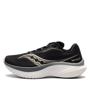 These Saucony Kinvara 15 Running Shoes are designed to elevate your running experience with its lightweight, responsive build, perfect for long-distance runs. Featuring a low-profile construction and a secure fit, this shoe moves naturally with your foot, offering a smooth, effortless stride. Whether you're aiming for a personal best or just enjoying a daily run, the Kinvara 15 provides comfort and speed with every step.
Its ultra-flexible design allows for natural foot movement, while the PWRRUN cushioning in the midsole ensures soft, responsive landings. The PWRRUN+ insole moulds to your foot for added comfort, supporting you through every mile without sacrificing performance. The lightweight build helps maintain a fast pace, making each run feel easier and more efficient.
Durable and built to withstand daily wear, the Kinvara 15 is ready for both pavement and trails. Whether you're running short distances or pushing for a new personal record, this shoe combines speed, comfort, and durability, helping you get the most out of every run.

- Textile / synthetic mix upper
- Lace-up closure for a secure fit
- Rocker shape design to propel you forward
- PWRRUN cushioned midsole
- PWRRUN+ insole
- Soft padded heel & ankle collar
- Saucony branding throughout