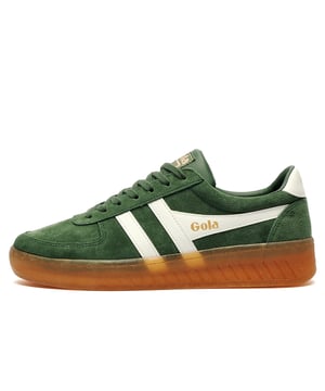 Inspired by vintage court shoes, the Grandslam blends sharp lines with a true heritage silhouette.
Featuring a suede leather upper, padded collar, and cushioned insole, these trainers are designed for all-day comfort without sacrificing style. Signature Gola branding give this timeless trainer contemporary edgeperfect for both casual and everyday wear.

- Suede leather upper
- Padded heel and ankle collar
- Comfort cushioned insole
- Secure lace up system
- Gola Classics branding throughout