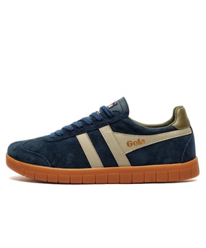 The Gola Hurricane Suede is a retro-inspired trainer that blends classic style with modern comfort. Crafted from premium suede leather, it delivers a timeless look thats perfect for everyday wear. With vintage Gola branding on the side, heel, and tongue, this versatile trainer makes a bold, stylish statement.
 Designed for both fashion and function, the Hurricane Suede adapts easily to any setting. Its classic design and accessible price make it a must-havegrab yours before theyre gone!
 - Suede leather upper
 - Full lace closure
 - Light padded heel and ankle collar
 - Cushioned comfort footbed
 - Durable rubber outsole
 - Gola Classics branding throughout