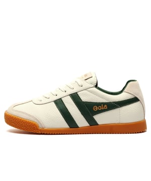 Originally crafted for multi-sport performance and general training, the Gola Classics Harrier has evolved into a timeless everyday staple loved around the world. With its understated design and versatile colourway, it easily transitions from day to night, making it a go-to for both casual and smart-casual wear.
 Constructed from premium leather, this Harrier offers unbeatable comfort, lasting durability, and an authentic retro style. A cushioned insole and padded heel ensure all-day comfort, while the durable vintage styled rubber outsole delivers excellent grip and classic appeal. Reliable, and effortlessly stylish  the Gola Harrier is a smart investment that wont let you down.
 - Premium leather upper
 - Classic retro styling
 - Lightly padded heel and ankle collar 
 - Secure lace up fit
 - Cushioned comfort insole
 - Durable vintage styled rubber outsole
 - Gola Classics branding throughout
