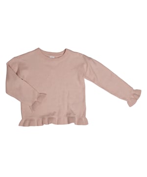 Strickpullover GAP für Mädchen mit unifarbenem Design und gerippter Verarbeitung\n\n Dieser Mädchenpullover von GAP ist ein vielseitiges Basic, perfekt, um an kühlen Tagen warm und stylisch zu bleiben. Er ist aus weichem Strick gefertigt, hat ein schlichtes Design und eine entspannte Passform und lässt sich perfekt mit allen möglichen lässigen Looks kombinieren.\n\n Details:\n Gerader Schnitt mit bequemer Passform.\n Weicher Strickstoff.\n Gerippter Rundhalsausschnitt.\n Gerippte Bündchen und Saum.\n Schlichtes Design.\n\n Ein praktischer und zeitloser Mädchenpullover, perfekt für den Alltag und einfach zu kombinieren.\n Komposition: 53 % Baumwolle, 47 % Nylon\n Pflege:\nMaschinenwäsche mit kaltem Wasser und Schonwaschgang.\n Verwenden Sie milde Reinigungsmittel.\n Verwenden Sie einen Trockner mit niedriger Temperatur.