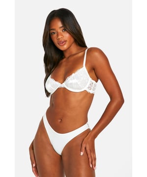 Set of three lace knickers
        Delicate scalloped lace trim
        Low-rise design for a flattering fit
        Matching bra available for a coordinated look
        Versatile for everyday wear or special occasions
    
    Indulge in comfort and style with this exquisite 3-pack of lace knickers from Boohoo. Perfect for the fashion-forward woman who appreciates both beauty and practicality, these knickers offer a blend of allure and everyday wearability. The delicate lace detailing adds a touch of romance, while the low-rise design ensures a smooth silhouette under your favourite outfits. Whether you're dressing for a night out or simply want to feel confident in your everyday wear, these knickers are a versatile addition to your lingerie collection. Pair with the matching bra for a coordinated look that will make you feel fabulous from the inside out. With Boohoo's commitment to inclusive fashion, these knickers are designed to flatter a range of body types, embodying the brand's ethos of style for all.