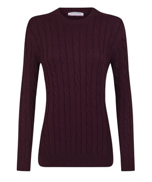 Der Felix Hardy Women's V-Neck Cable Knit Pullover verbindet klassische Textur mit femininer Eleganz. Mit zeitlosem Zopfmuster und schmeichelhaftem V-Ausschnitt bietet dieser Pullover einen weichen, strukturierten Look, der sich perfekt zum Überziehen oder als Einzelstück tragen lässt. Rippbündchen an Ärmeln und Saum sorgen für einen definierten Look, während die taillierte Silhouette für eine bequeme und dennoch elegante Passform sorgt. Er eignet sich sowohl für legere Tage als auch für elegante Momente und ist ein vielseitiges Essential, das jede Garderobe mit raffiniertem Charme bereichert.