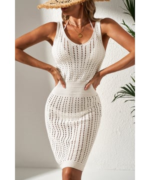 Our styles are designed with a trendy fitted look in mind following an international size standard. For the best fit we suggest choosing one size up from your usual. Be sure to check our sizing chart to find your perfect match!
  High waist design creates a flattering and elongating effect
  Intricate eyelet crochet detailing
  Sleeveless design for comfort on sunny days
  Flattering V
  neck design
  Perfect for beach outings
Material: 100% Acrylic