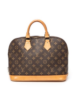 Louis Vuitton Taschen Alma PM Handtasche und Braun Beschichtete Leinwand und Goldenes Messing hardware. Das Produkt ist auf in sehr gutem Zustand (AB).
  Abmessungen: 29x23x15 cm 
  Zubehör inklusive: None
  Äußere Hinweise: Wasserzeichen und Kratzer an den unteren Ecken
Hardware-Hinweise: Leicht angelaufen
Hinweise zu Riemen/Griff: Leicht dunkel
  BrandCo Paris hat seltene Artikel und die besten Konditionen zu unglaublichen Preisen vorgestellt. Geduld lohnt sich! Kaufen Sie mit Vertrauen: Alle Artikel von BrandCo Paris sind von unserem Expertenteam ausgewählt und authentisch.
  Alle Artikel enthalten ein Echtheitszertifikat und wurden von BrandCo Paris übernommen.
  Tabelle zur Klassifizierung des Artikelzustands
  N (wie neu)
  AA (perfekter Zustand)
  A (ausgezeichneter Zustand)
  AB (sehr guter Zustand)
  B (gut/mittelmäßig)