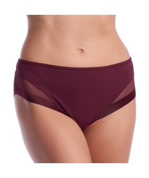 Großzügiger Damenslip mit Tüll – Abm.\n\n Dims Generous Panty ist perfekt für alle, die im Alltag Stil, Halt und Komfort suchen.\n\n Dieses Höschen mit klassischem Schnitt bietet Rundumschutz und ist ideal für alle, die Wert auf einen sicheren Sitz legen, ohne auf ein modernes, feminines Design zu verzichten.\n\n Der Damenslip Generous besticht durch halbtransparente Tüll-Seitenteile, die für ein sinnliches und leichtes Tragegefühl sorgen und Funktionalität und Ästhetik perfekt vereinen. Dank seiner glatten, flachen Oberfläche schmiegt er sich dem Körper an, ohne zu zeigen, und eignet sich daher ideal zum Tragen unter eng anliegender Kleidung.\n\n Der Generous Panty aus hochwertigem Stretchmaterial garantiert Bewegungsfreiheit, Atmungsaktivität und ein weiches Tragegefühl auf der Haut. Ein Damenslip für den täglichen Gebrauch mit diskretem und elegantem Design.\n\n Diese großzügigen Damenhöschen von Dim sind ideal für Frauen, die Komfort, Halt und einen modernen Stil mit der Garantie einer erfahrenen Unterwäschemarke suchen.\n Komposition: 78 % Polyamid, 22 % Elasthan\n Pflege:\nMaschinenwäsche im Schonwaschgang (max. 30°C).\n Verwenden Sie ein mildes Reinigungsmittel, kein Bleichmittel.\n Keinen Trockner verwenden.\n Kein Bügeln.
