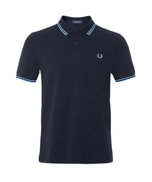 The Fred Perry Blue Twin Tipped Collar Navy Polo Shirt combines classic style with premium comfort. Crafted from 100% cotton, this men's polo features a distinctive navy body complemented by a blue knitted rib collar with twin tipping, adding a subtle yet striking detail. Designed for a timeless look, it offers breathable fabric perfect for all-day wear in any season. Whether dressed up or down, this polo guarantees durability and effortless sophistication, making it a versatile essential in your wardrobe. Made in China with attention to quality, it's the perfect choice for those who appreciate iconic British fashion with modern comfort