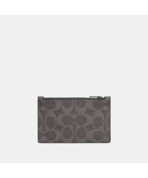 Zip Card Case in Signature