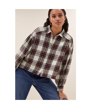
<p>De sarah short check blouse is een all-time classic met een elegante uitstraling. Dankzij de losse pasvorm en verlaagde schoudernaden draag je deze blouse comfortabel de hele dag. De korte fit en ruitpatroon geven een speelse twist aan je outfit, terwijl de knoopsluiting en kraag zorgen voor een tijdloze look. Perfect voor elke gelegenheid!</p>
<ul>
<li>korte fit</li>
<li>all-time classic</li>
<li>verlaagde schoudernaden</li>
</ul><br>Kleur: Tartan Check<br>
Materiaal: 100% katoen<br>
modelinfo: 178 centimeter, draagt maat s<br>
maatadvies: dit artikel valt op maat<br>
fit: losse pasvorm