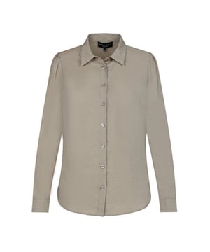 
Elvira blouse Minte - Taupe satin