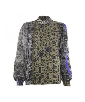 
Poools blouse 333229 - Olive/Black