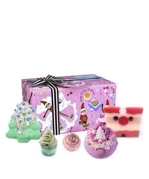 Experience the joy of the season with Bomb Cosmetics Festive Gift Packs! Each set is beautifully wrapped in charming printed paper and features an array of delightful products. This collection includes the Bomb Cosmetics Pink Christmas Blaster, Dear Santa Soap, Oh Christmas Tree-tment Blaster, Island Tiara Bath Creamer, and the whimsical Elf On A Shelf Mallow. Perfect for treating yourself or gifting to a loved one, these luxurious fragrances will elevate your bath time and spread holiday cheer.