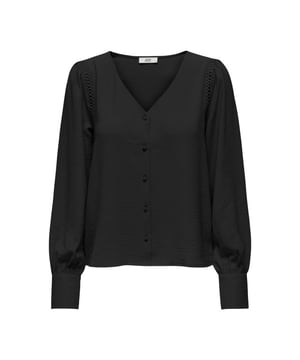 
De blouse van Jacqueline de Yong heeft een vhals en een lange mouw. De achterkant van de blouse valt langer dan de voorkant. De zoom loopt rond weg. Het is een losser vallend model.Extra details: Vhals Knoopsluiting Lange mouwen.Verkrijgbaar is verschillende kleuren.Materiaal:100% Polyester Wasvoorschrift:Machinewas max. Fijnwas 30 graden Celsius. Niet in droger