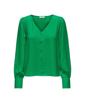 
De blouse van Jacqueline de Yong heefteen vhals en een lange mouw. De achterkant van de blouse valt langer dan de voorkant. De zoom loopt rond weg. Het is een losser vallend model.Extra details: Vhals Knoopsluiting Lange mouwen.Verkrijgbaar is verschillende kleuren.Materiaal:100% Polyester Wasvoorschrift:Machinewas max. Fijnwas 30 graden Celsius. Niet in droger