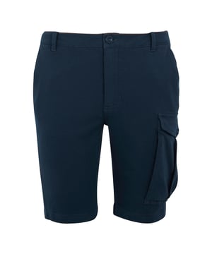 98% BCI-Baumwolle, 2% Elastan. Gewebe: Stretch, Twill, Gewaschen. Design: Logo, Unifarben. GSM (Gramm pro Quadratmeter): 230. Taschenart: Eine Tasche am Oberschenkel, 2 Taschen hinten, Geknöpft. Gewebetechnik: Weich. UV-Schutzfaktor: UPF 50+.