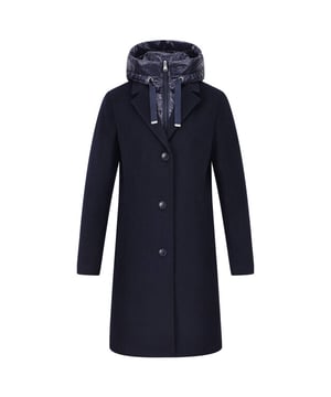 
HV Polo Coat 0406103757 HVSAriann in de kleur Donker blauw