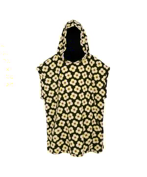 100% Polyester. Fabric Technology: Durable. Self Fabric Cuff, Side Vents. Fabric: Soft Touch, Towelling. Design: All-Over Print, Spinning Flower. 220gsm. Hood Features: Grown On Hood, Self Fabric.
