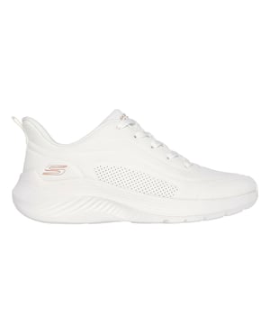 Obermaterial: Netzmaterial, Synthetischer Stoff. Marke: Skechers. Einlegesohle: gepolstert, Memory-Schaum. Mittelsohle: Stoßdämpfend, Synthetischer Stoff. Laufsohle: Flexible Zugkraft. Gepolsterter Schaftrand, Gepolsterte Zunge, Anziehlasche. Absatz: Flach. Niedrig geschnitten. Design: Logo, Aufschrift. Zehenstil: Rund. Zum Schnüren. Nachhaltigkeit: Vegan.