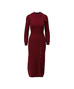 
K-design jurk B870 - Burgundy