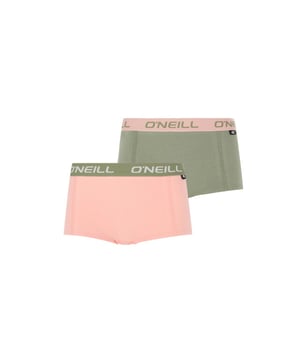 
Comfort ontmoet stijl in deze set van 2 O'Neill Shorties – perfect voor dagelijks gebruik dankzij de zachte katoenmix en de sportieve, bedrukte elastische tailleband.