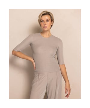 
Zhrill Top korte mouw T150-N3054 ANYON in de kleur Taupe