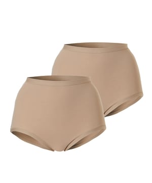 
Leuke set van 2 cotonella dames taille slips maxi model, in bi-elastische katoen. Met elastische tailleband, zeer comfortabel, met antibacteriële kruisje voor meer hygiëne.