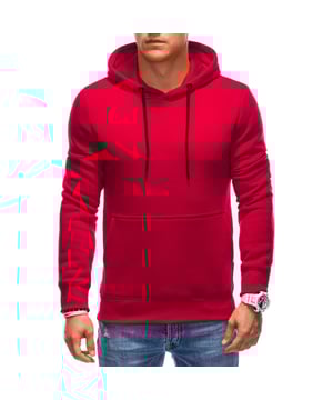 
<p>Hoodie Heren - Sweater - Rood</p>
<p>Heren hoodie uit de basiscollectie van het Moda Italia merk Ombre. De mannen trui is gemaakt van zacht, aangenaam materiaal. Ook is de hoodie voorzien van een capuchon. Past zich perfect aan het figuur aan. De comfortabele pasvorm maakt het sweatshirt perfect voor dagelijks gebruik. Deze <a href="https://italian-style.nl/heren/truien-vesten/truien">heren trui</a> met capuchon is goed te combineren op een jeans of korte broek.</p>
<p>Hoogte model: 179 cm. Het model presenteert het product in maat: M</p>
<p>Samenstelling: 100% polyester<br />
Pasvorm: Normale fit<br />
Details: Elastische tailleband<br />
Patroon: Effen<br />
Sluiting: Koordsluiting<br />
Zakken: Buidelzak<br />
Artikel: 22FW-018</p>