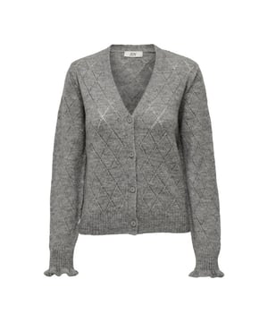 
Maak je look helemaal af met een tijdloze gebreide trui voor extra zachtheid en warmte. Het vest heeft een knoopsluiting en lange manchettenExtra details Vhals Opengewerkte details Lange mouwen Lange geribde boordenMateriaal:64% Polyacryl  36% Polyester Wasvoorschrift:Machinewas max. Fijnwas 30 graden Celsius. Niet in droger