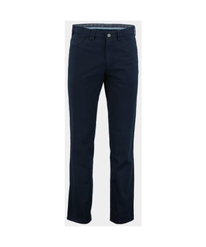 
Meyer Chino Blauw DUBLIN Art.2-3615 1272361500/19 met artikelcode1272361500/19 .  van het materiaal 54% Biologisch Katoen / 45% Polyester / 1% Elastaan. Extra specificaties: , , , , kleur Blauw.