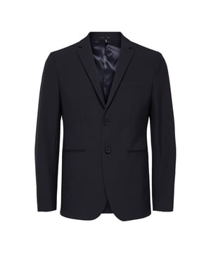 
Selected Slim Fit Josh Blazer voor heren. De Slim Fit Josh Blazer is gemaakt van polyester, viscose en elastaan. De blazer heeft een mooie slim fit pasvorm.