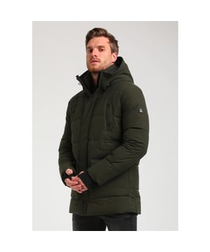 
Ontdek de donker groene Gabbiano winterjas voor heren in stijlvol zwart, perfect voor de koude dagen. Deze jas is voorzien van een capuchon, handige (binnen)zakken en windvangers bij de mouwen om je handen warm te houden. Gemaakt van een duurzame mix van 90% nylon en 10% spandex voor de buitenlaag, met een comfortabele voering en vulling van 100% polyester, biedt deze jas zowel warmte als flexibiliteit. De ideale keuze voor bescherming tegen winterse kou zonder in te leveren op stijl.